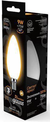 Упаковка ламп LED GAUSS E14, свеча, 9Вт, 103201109, 10 шт. - фото 4 - id-p224967675