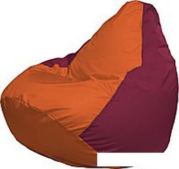 Кресло-мешок Flagman Груша Медиум Г1.1-222 (оранжевый/бордовый), фото 2