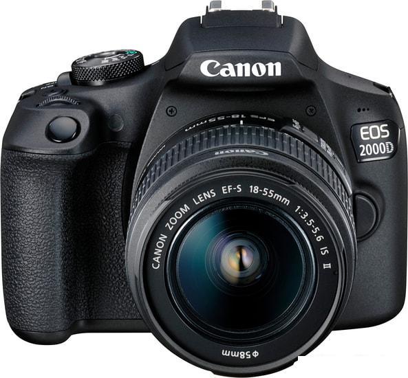 Фотоаппарат Canon EOS 2000D Kit 18-55mm IS II - фото 3 - id-p224848142