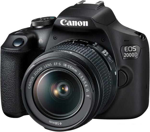 Фотоаппарат Canon EOS 2000D Kit 18-55mm IS II - фото 4 - id-p224848142