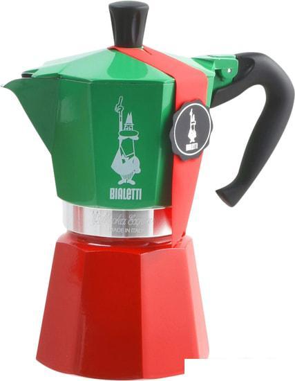 Гейзерная кофеварка Bialetti Moka Express Tricolor (6 порций) - фото 1 - id-p224882877