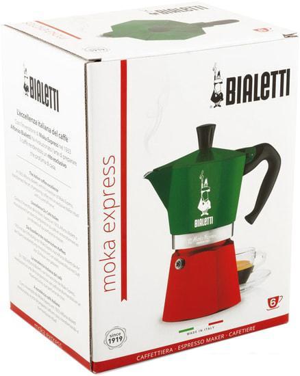 Гейзерная кофеварка Bialetti Moka Express Tricolor (6 порций) - фото 4 - id-p224882877