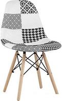 Стул Stool Group Eames DSW (пэчворк черный/белый)