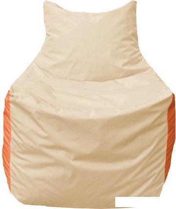 Кресло-мешок Flagman Фокс Ф2.1-143 (слоновая кость/оранжевый), фото 2