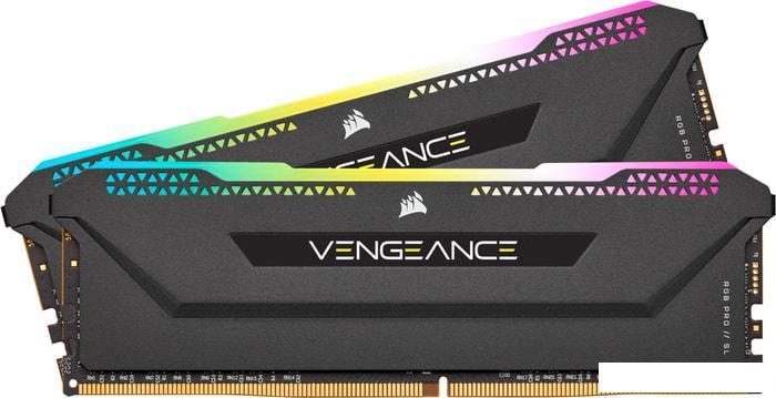 Оперативная память Corsair Vengeance RGB PRO SL 2x16GB DDR4 PC4-25600 CMH32GX4M2E3200C16, фото 2