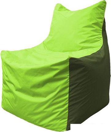 Кресло-мешок Flagman Фокс Ф2.1-157 (салатовый/тёмно-оливковый), фото 2