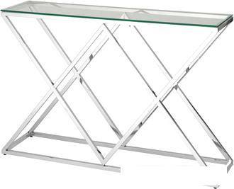Консольный стол Stool Group Инсигния 115x30 ECST-026 (прозрачное стекло/сталь серебристый) - фото 1 - id-p224895220