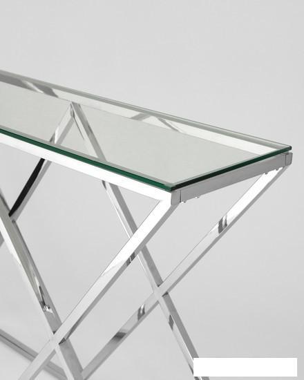 Консольный стол Stool Group Инсигния 115x30 ECST-026 (прозрачное стекло/сталь серебристый) - фото 2 - id-p224895220
