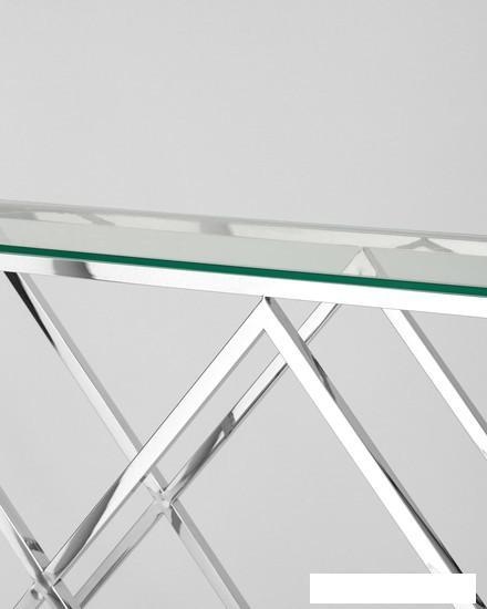 Консольный стол Stool Group Инсигния 115x30 ECST-026 (прозрачное стекло/сталь серебристый) - фото 3 - id-p224895220