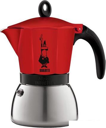 Гейзерная кофеварка Bialetti Moka Induction (6 порций, красный), фото 2