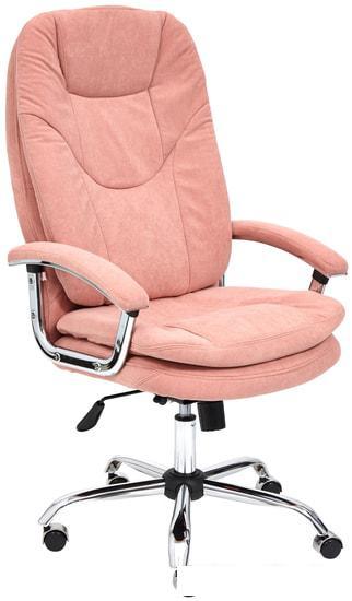Кресло TetChair Softy LUX (флок, розовый) - фото 1 - id-p224851976
