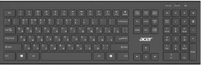 Клавиатура Acer OKR300, USB, Радиоканал, черный [zl.kbdee.014] - фото 1 - id-p224967784