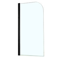 Шторка для ванны Azario MERRIT 800х1400 мм, прозрачное стекло 5 мм, цвет профиля черный