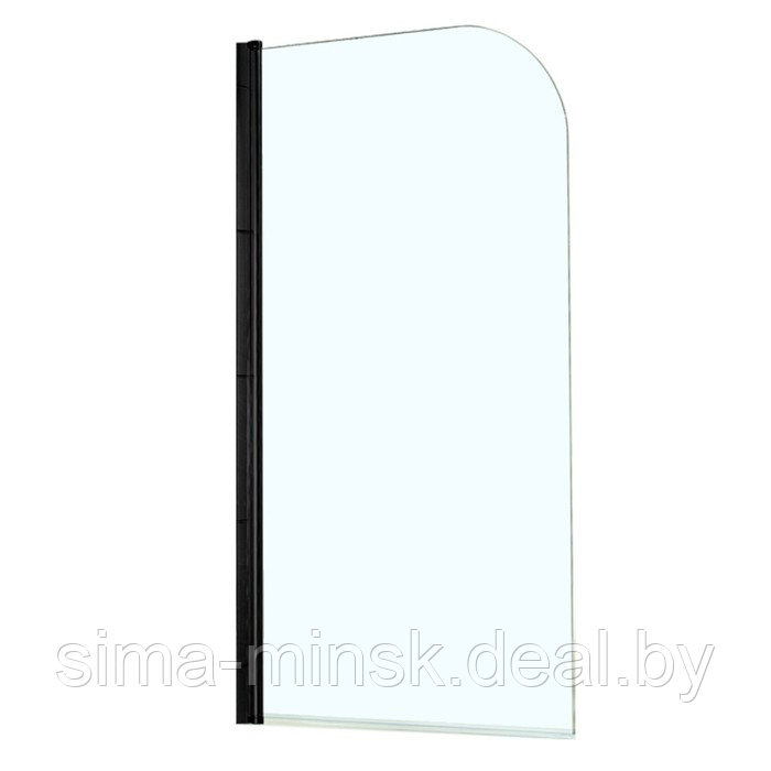 Шторка для ванны Azario MERRIT 800х1400 мм, прозрачное стекло 5 мм, цвет профиля черный - фото 1 - id-p225267183