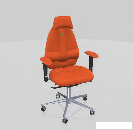 Кресло Kulik System Classic (азур, оранжевый с подголовником) - фото 2 - id-p225076102
