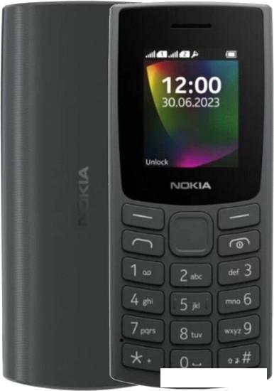 Кнопочный телефон Nokia 106 (2023) Dual SIM TA-1564 (угольный) - фото 1 - id-p225072614