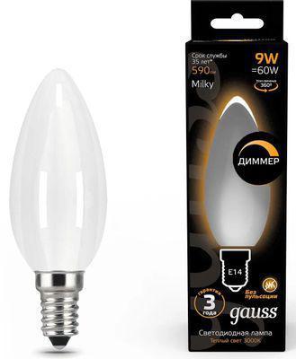 Упаковка ламп LED GAUSS E14, свеча, 9Вт, 103201109-D, 10 шт. - фото 1 - id-p224968253