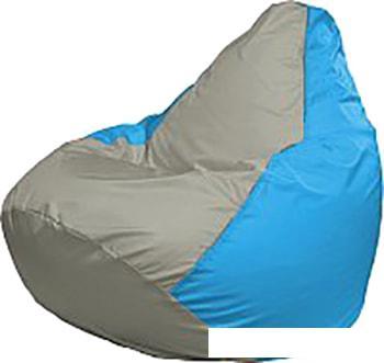 Кресло-мешок Flagman Груша Медиум Г1.1-337 (серый/голубой) - фото 1 - id-p224848386