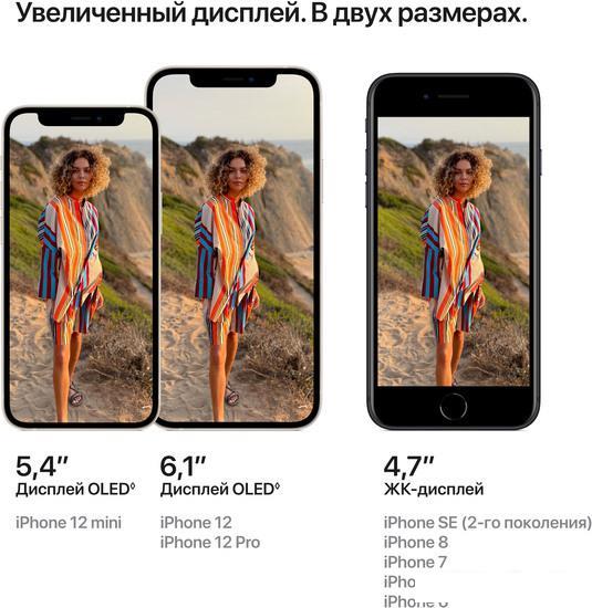 Смартфон Apple iPhone 12 64GB Восстановленный by Breezy, грейд A+ (белый) - фото 6 - id-p225072728