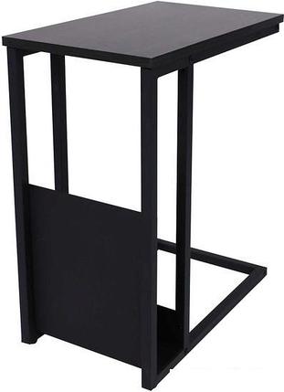 Приставной столик AksHome Foxy 92414 (темный дуб/черный), фото 2