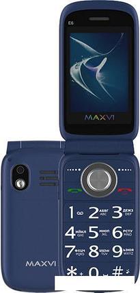 Кнопочный телефон Maxvi E6 (синий), фото 2
