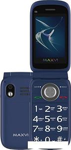 Кнопочный телефон Maxvi E6 (синий)