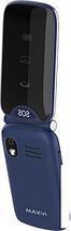 Кнопочный телефон Maxvi E6 (синий), фото 3