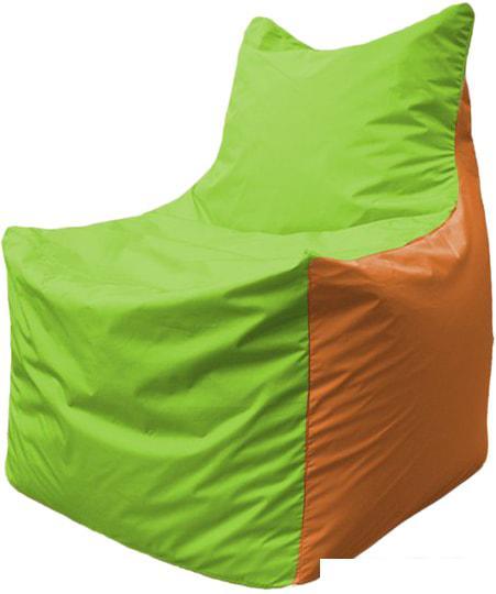 Кресло-мешок Flagman Фокс Ф2.1-163 (салатовый/оранжевый)