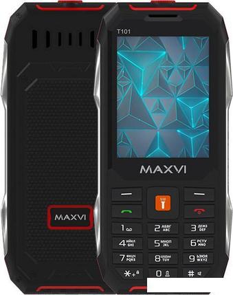 Кнопочный телефон Maxvi T101 (красный), фото 2