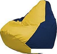 Кресло-мешок Flagman Груша Медиум Г1.1-248 (жёлтый/тёмно-синий)