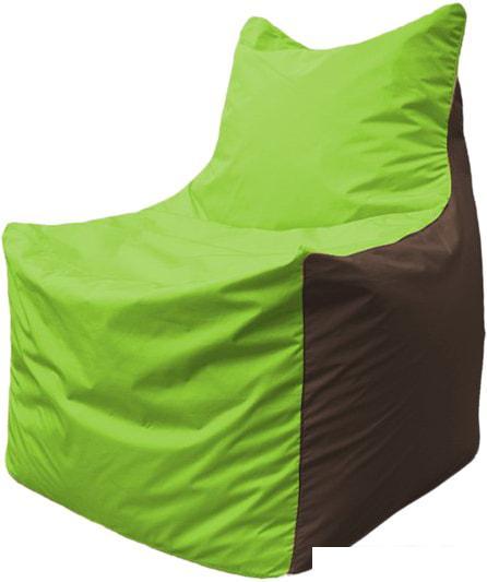 Кресло-мешок Flagman Фокс Ф2.1-165 (салатовый/коричневый)