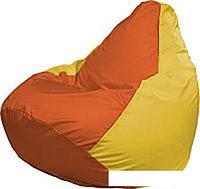 Кресло-мешок Flagman Груша Медиум Г1.1-219 (оранжевый/желтый)