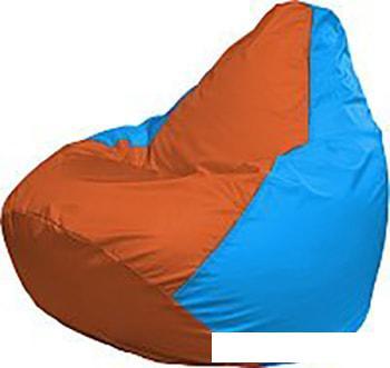 Кресло-мешок Flagman Груша Медиум Г1.1-220 (оранжевый/голубой) - фото 1 - id-p224848542
