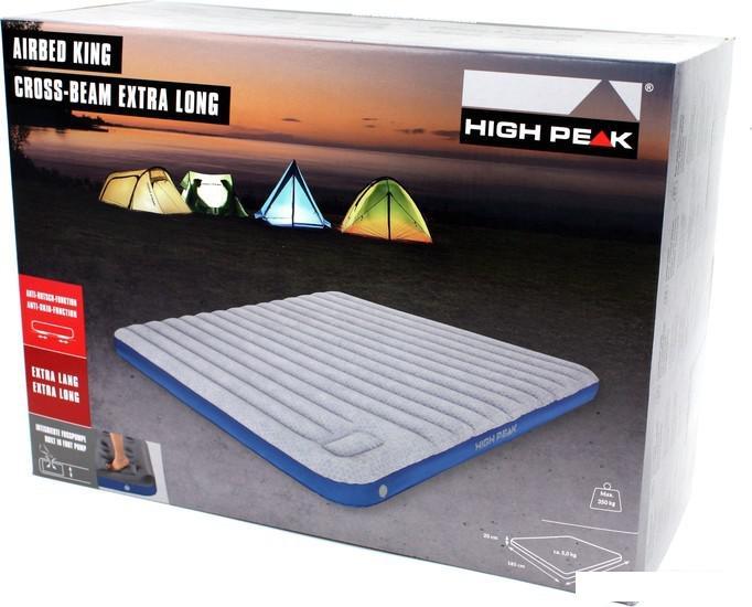 Надувной матрас High Peak Air Bed Cross Beam King Extra Long 40047 (светло-серый/синий) - фото 4 - id-p225071169