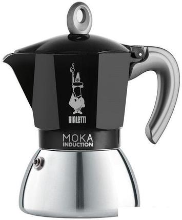 Гейзерная кофеварка Bialetti Moka Induction 2021 (4 порции, черный), фото 2