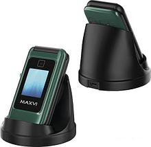 Кнопочный телефон Maxvi E8 (зеленый), фото 3
