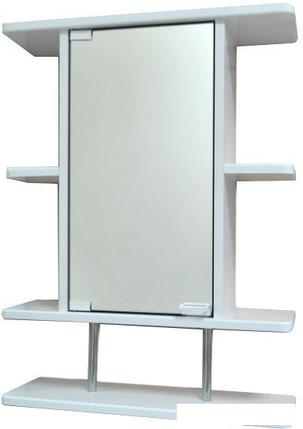 Гамма Шкаф с зеркалом 10/1м (белый, левый), фото 2