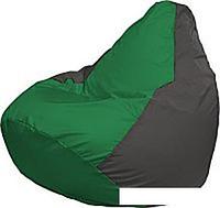 Кресло-мешок Flagman Груша Медиум Г1.1-238 (зелёный/тёмно-серый)