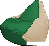 Кресло-мешок Flagman Груша Медиум Г1.1-240 (зелёный/светло-бежевый)