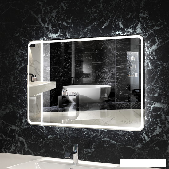 Пекам Зеркало LED Marta1-60х60d (с сенсором на взмах руки) - фото 1 - id-p224895857