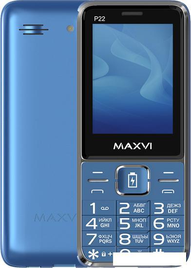 Кнопочный телефон Maxvi P22 (маренго)