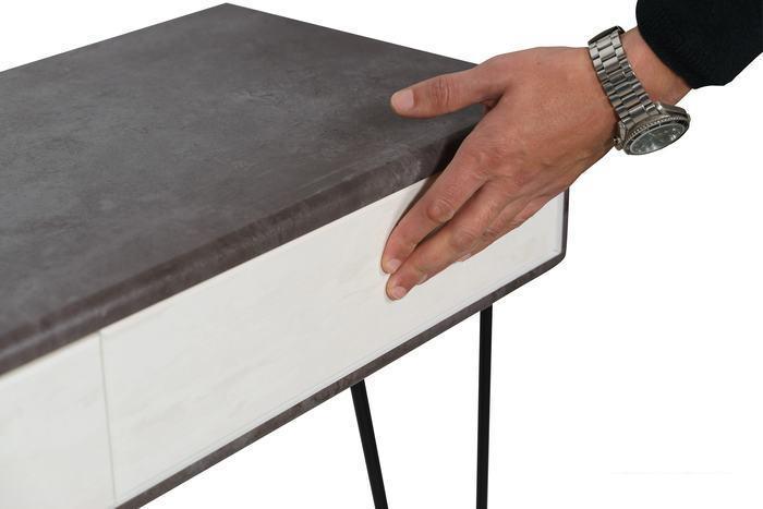 Консольный стол Калифорния мебель Телфорд (серый бетон/белый бетон) - фото 6 - id-p224895899