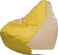 Кресло-мешок Flagman Груша Медиум Г1.1-255 (жёлтый/светло-бежевый)