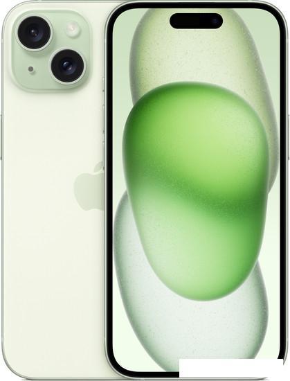 Смартфон Apple iPhone 15 Dual SIM 256GB (зеленый)