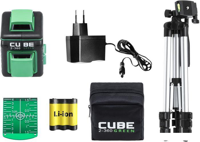 Лазерный нивелир ADA Instruments Cube 2-360 Green Professional Edition А00534 - фото 7 - id-p224849923