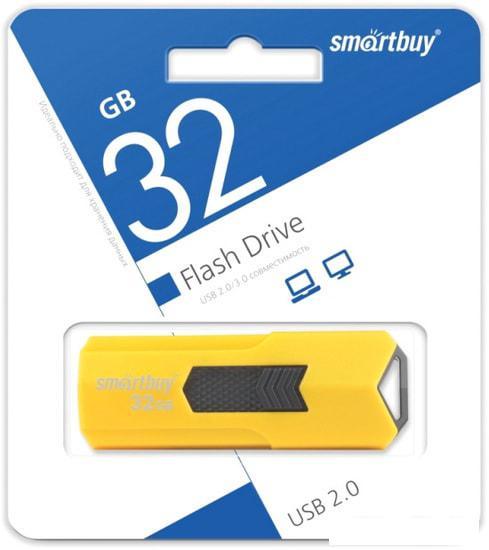 USB Flash Smart Buy Stream 32GB (желтый) - фото 5 - id-p224881884