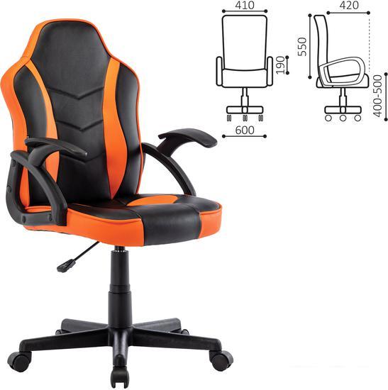 Кресло Brabix GM-203 (черный/оранжевый) - фото 6 - id-p225090953