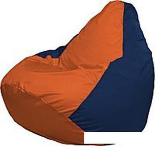 Кресло-мешок Flagman Груша Медиум Г1.1-209 (оранжевый/темно-синий)