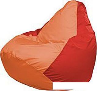 Кресло-мешок Flagman Груша Медиум Г1.1-217 (оранжевый/красный)