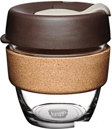 Многоразовый стакан KeepCup Brew Cork S Almond 227мл (коричневый), фото 2